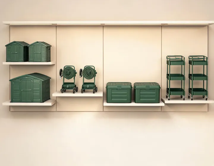 Suncast collections arranged by outdoor task